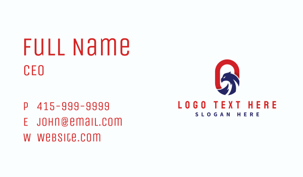 Wild Eagle Letter O Business Card Design Image Preview