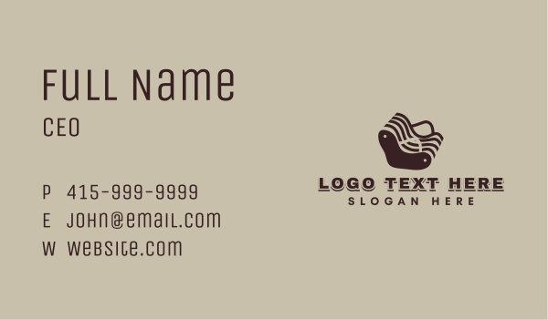 Sofa Chair Furniture Business Card Design Image Preview