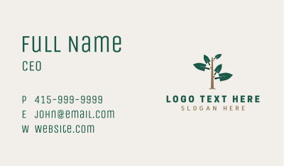 Trowel Tree Landscaping Business Card Image Preview