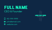 Technology Neon Circuit  Business Card Image Preview