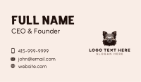 Shaggy Dog Head   Business Card Design