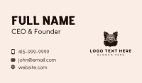 Shaggy Dog Head   Business Card Design