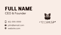 Shaggy Dog Head   Business Card Image Preview