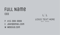 Simple Generic Lettermark Business Card Image Preview