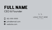 Simple Generic Lettermark Business Card Image Preview