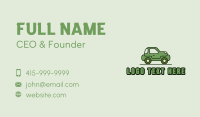 Green Cartoon Car Business Card Image Preview