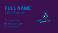 Fire Hooded Skeleton Mascot Business Card Image Preview