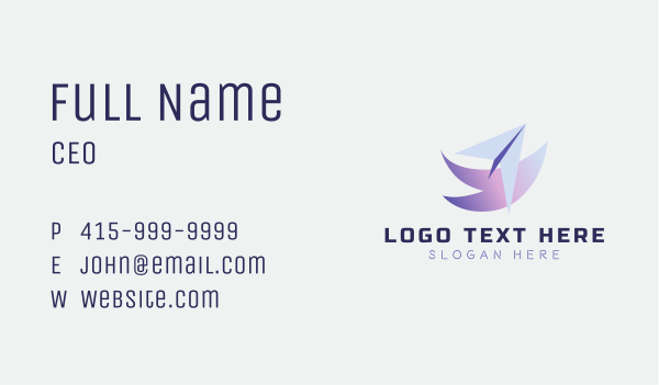Express Courier Plane Business Card Design Image Preview