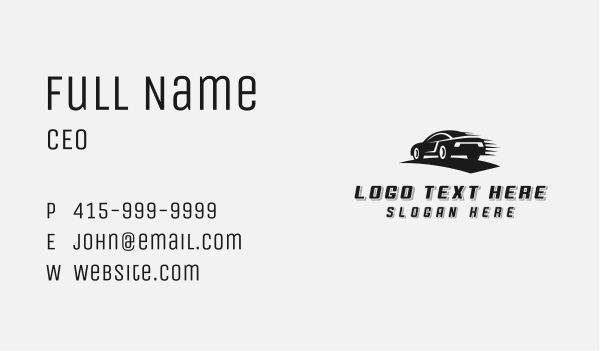 Fast Car Racing  Business Card Design Image Preview