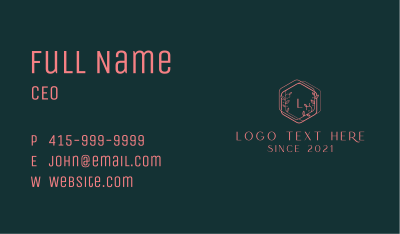 Lifestyle Brand Letter Business Card Image Preview