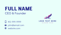 Colorful Flying Eagle Business Card Design