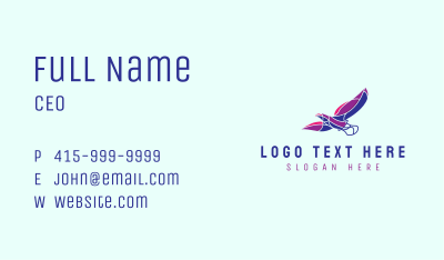 Colorful Flying Eagle Business Card Image Preview