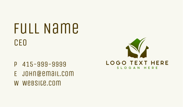 Landscaping Plant House Business Card Design Image Preview