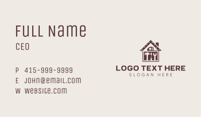 House Construction Repair Tools Business Card Image Preview