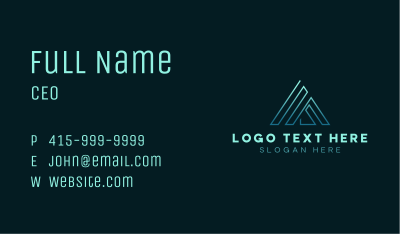 Triangle Cyber Tech Business Card Image Preview