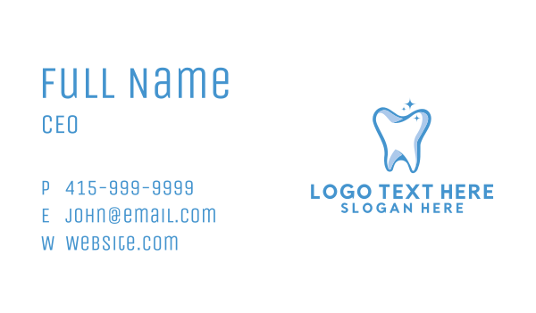 Dentist Clinic Tooth Business Card Design Image Preview