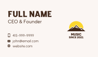 Mountain Sunset Travel Business Card Image Preview