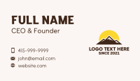 Mountain Sunset Travel Business Card Image Preview