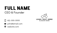 Silver Cyclist Bike  Business Card Image Preview