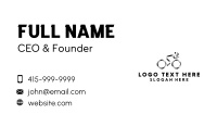 Silver Cyclist Bike  Business Card Design