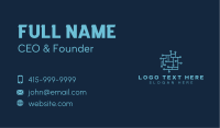 Tech Circuit Network Business Card Image Preview