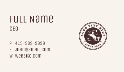 Cowboy Horse Rodeo Business Card Image Preview