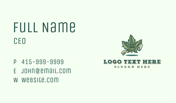 Weed Marijuana Cannabis Business Card Design Image Preview