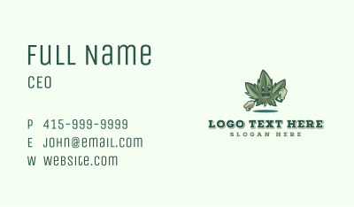 Weed Marijuana Cannabis Business Card Image Preview