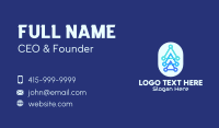 Blue Triangles Tech Business Card Image Preview