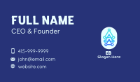 Blue Triangles Tech Business Card Image Preview