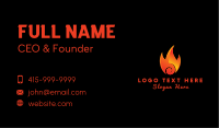 Burning Hot Fire Business Card Image Preview
