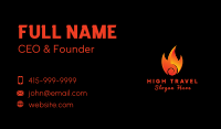 Burning Hot Fire Business Card Image Preview