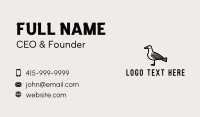 Seagull Cartoon Business Card Design