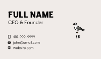 Seagull Cartoon Business Card Image Preview