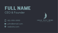 Fountain Pen Feather Writing Business Card Image Preview