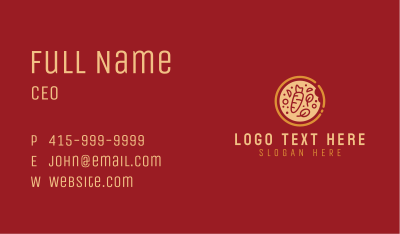 Vegetable Pizza Restaurant Business Card Image Preview