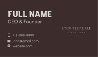 Professional Minimal Wordmark Business Card Image Preview