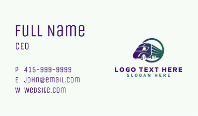 Gradient Truck Forwarding Business Card Image Preview