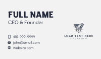 Sparkplug Engine Wings Business Card Design