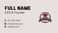 Western Rodeo Bull Business Card Design