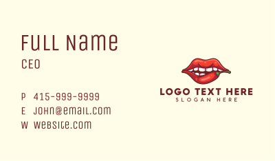 Lips Chili Erotic Business Card Image Preview