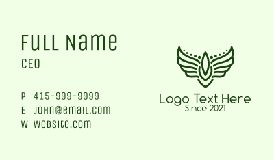 Winged Military Badge  Business Card Image Preview