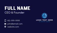 Digital Technology Cube Business Card Design