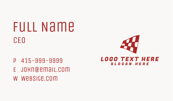 Red Racing Line Business Card Design Image Preview