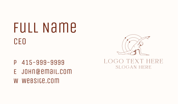 Yoga Human Body Business Card Design Image Preview