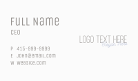 Feminine Overlap Wordmark Business Card Image Preview