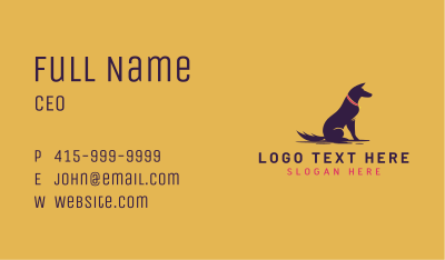 Canine Guard Dog Business Card Image Preview