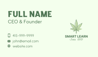 Green Marijuana Farm Business Card Image Preview