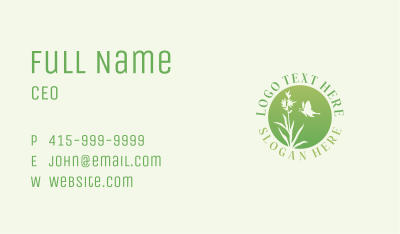 Butterfly Flower Garden Business Card Image Preview