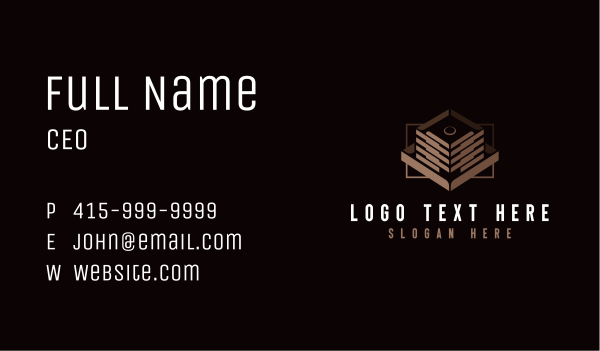 Building Industrial Construction  Business Card Design Image Preview